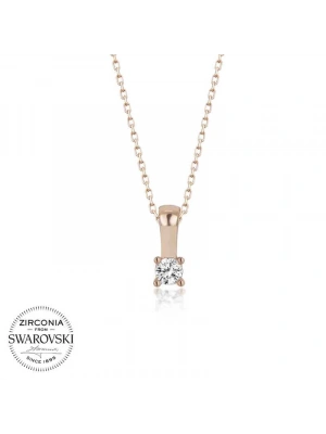 MuI MuI Swarovski Taşlı Gümüş Tektaş Bayan Kolye