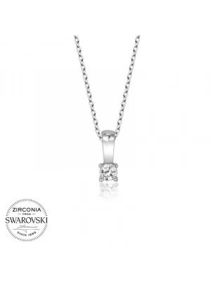 MuI MuI Swarovski Taşlı Gümüş Tektaş Bayan Kolye