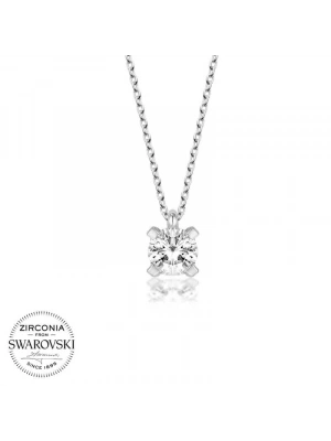 MuI MuI Swarovski Taşlı Gümüş Tektaş Bayan Kolye