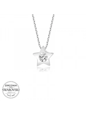 MuI MuI Swarovski Taşlı Gümüş Yıldız Bayan Kolye