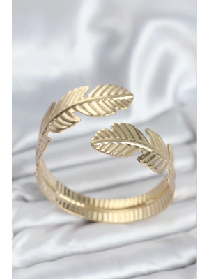MuI MuI Yaprak Model Gold Renk Kadın Bileklik
