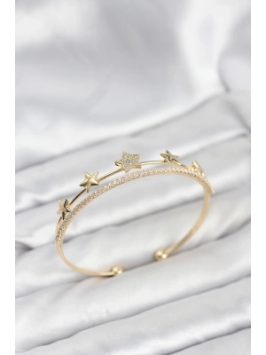 MuI MuI Yıldız Model Gold Renk Pirinç Kadın Bileklik