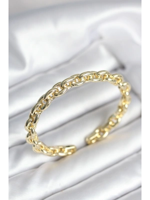 MuI MuI Zincir Model Gold Renk Pirinç Kadın Bileklik