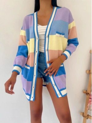 Renkli Hırka 837 - Mavi