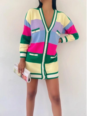 Renkli Hırka 837 - Yeşil