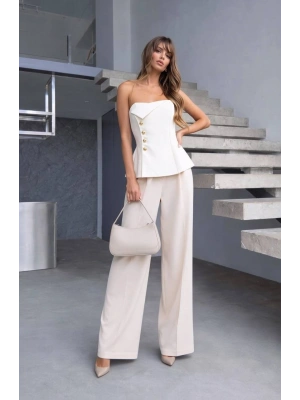 Straplez Takım - Beyaz