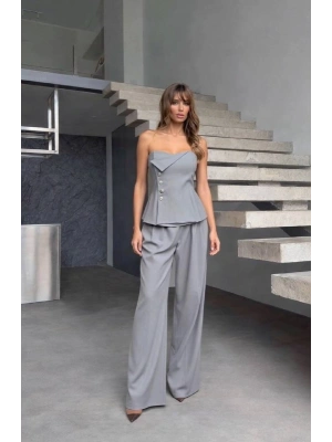 Straplez Takım - Gri