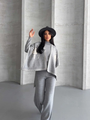 Üçlü Panço Triko Takım 1560 - Gri