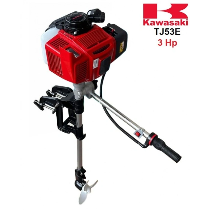 BENZİN MOTORLU TEKNE KAYIK SANDAL APARATI KAWASAKİ TJ53E 3Hp İPLİ