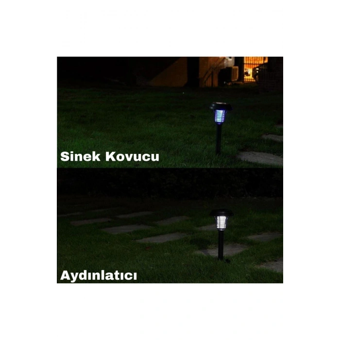 Solar Güneş Enerjili Led Aydınlatma Ve Sinek Kovucu Bahçe Lambası