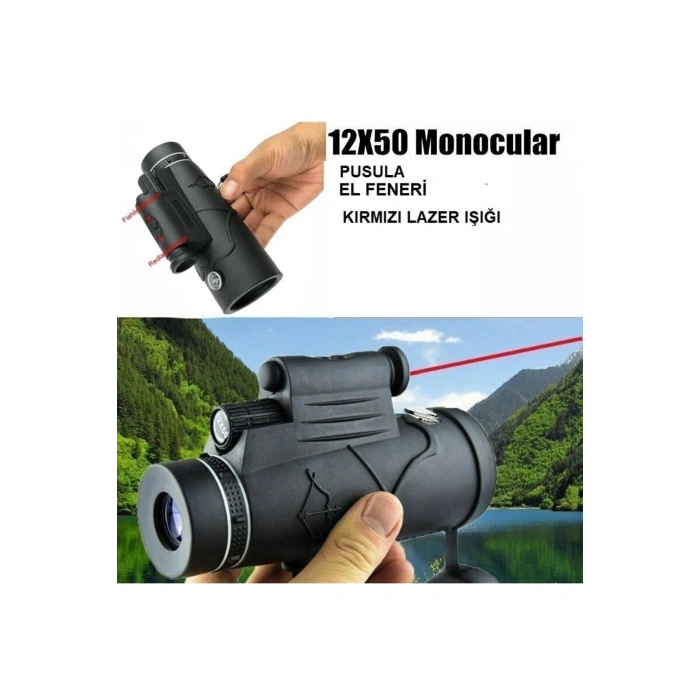 100x80 Zoom Lazer Işıklı El Fenerli Hd Teleskop Dürbün