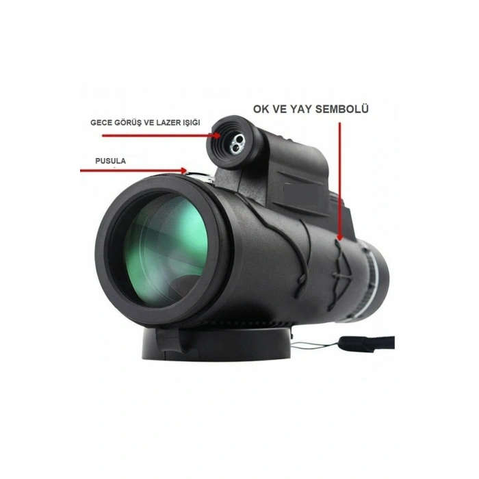 100x80 Zoom Lazer Işıklı El Fenerli Hd Teleskop Dürbün