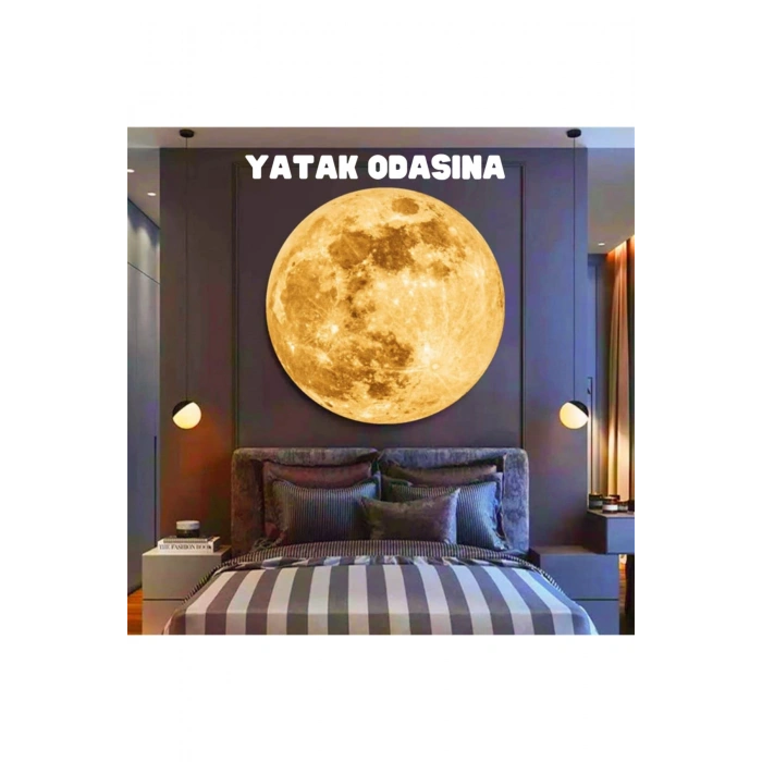 Dünya Ay Projeksiyon Lambası Mini Arka Plan Atmosfer Çocuklar Yatak Odası Şarjlı Projektör
