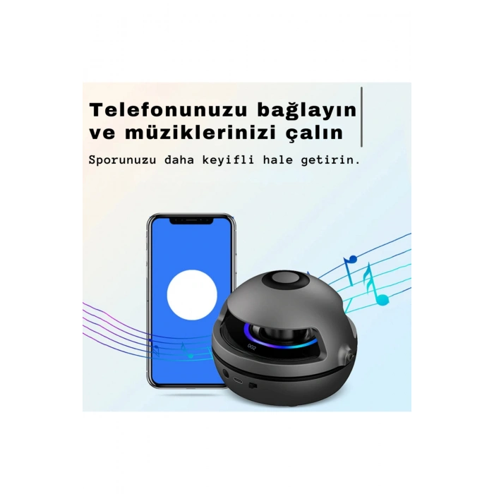 İp atlama makinesi şarjlı kumandalı bluetooth hoparlörlü  10 kademeli fitness ip atlama aleti