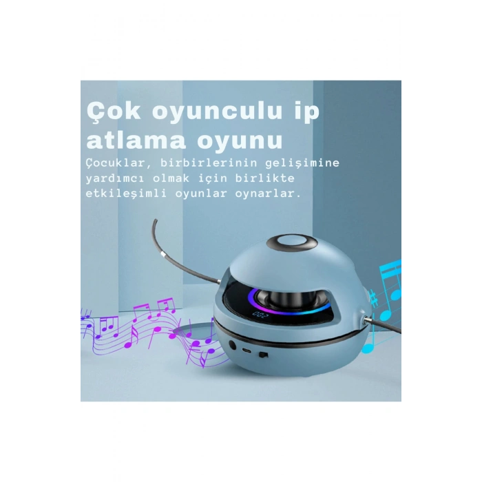İp atlama makinesi şarjlı kumandalı bluetooth hoparlörlü  10 kademeli fitness ip atlama aleti
