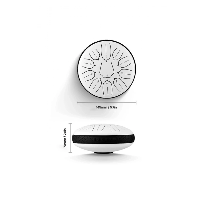 Motivasyon davulu handpan tongue drum ritim davulu eğitici yoga  müzik aleti 6 Inc 8 Ses Ton