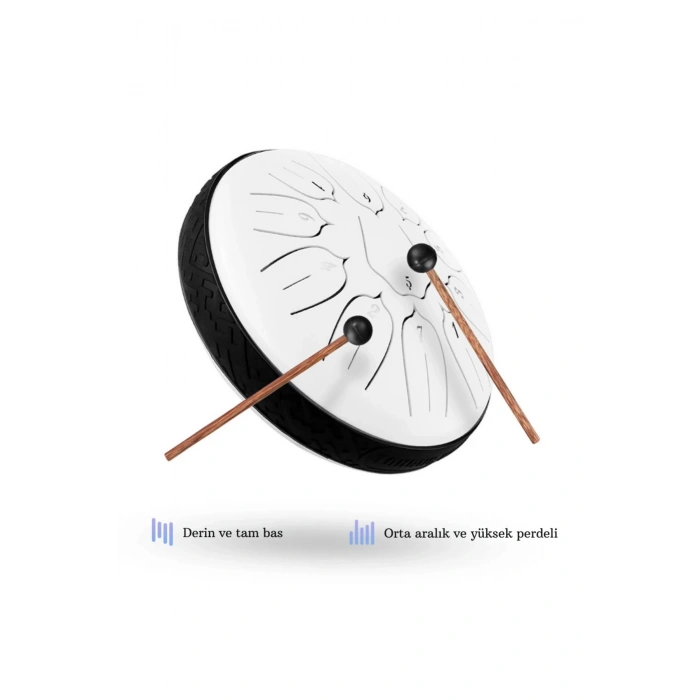 Motivasyon davulu handpan tongue drum ritim davulu eğitici yoga  müzik aleti 6 Inc 8 Ses Ton