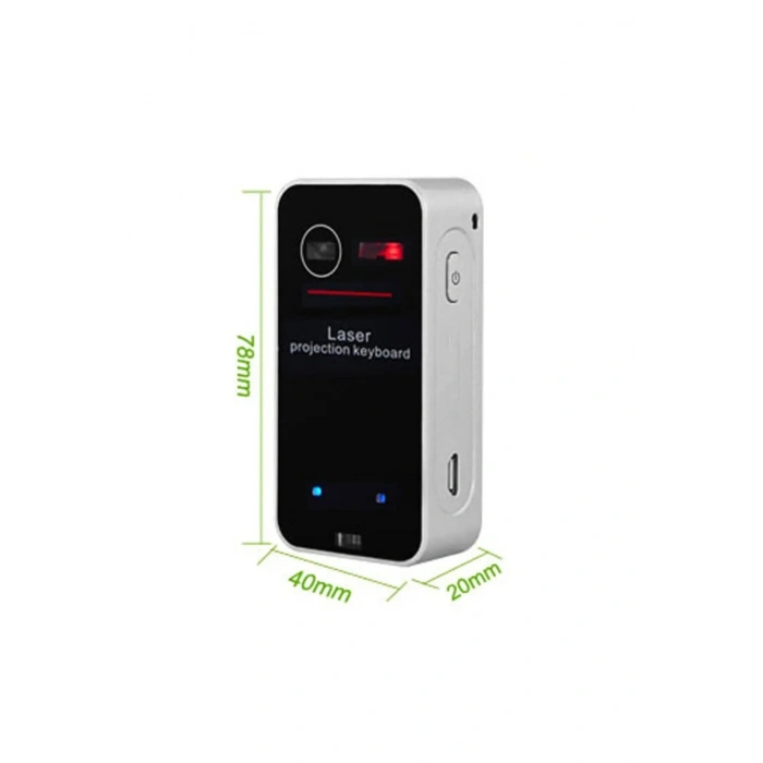 Bluetooth Lazer Klavye Şarjlı  Phone Android Tablet İçin Kablosuz Taşınabilir Projeksiyon Klavye