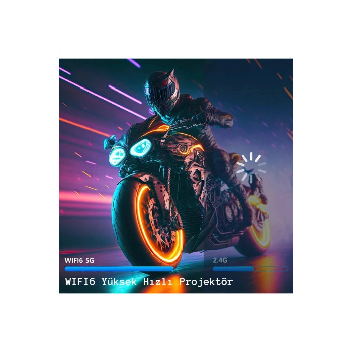 HY 320 Projeksiyon Full HD HDMI-USB Taşınabilir Yüksek Performans Bluetoth-Wifi Ev Sineması Oyun