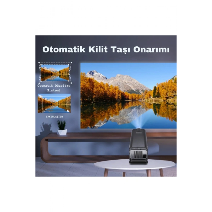 HY 320 Projeksiyon Full HD HDMI-USB Taşınabilir Yüksek Performans Bluetoth-Wifi Ev Sineması Oyun