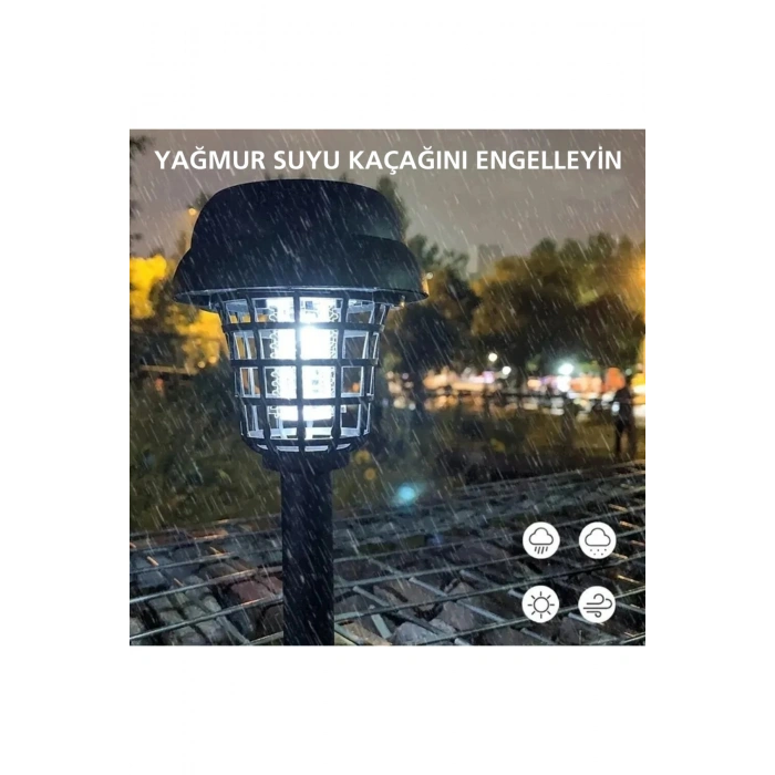 Sivrisinek Kovucu Solar Lamba Bahçe Balkon İçin Güneş Enerjili Sinek Kovucu Bahçe Işığı Aydınlatması