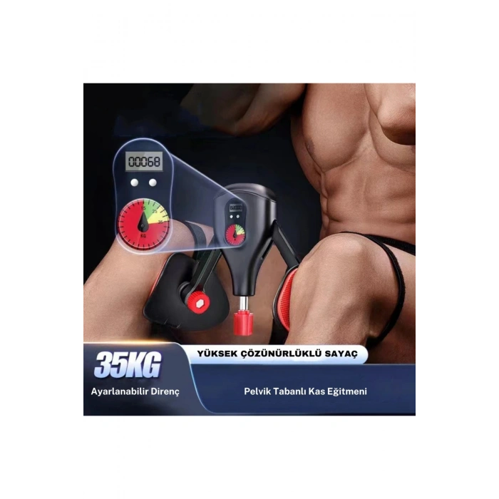 Bacak Kas Aleti Kalça Sıkılaştırıcı Kegel Egzersiz Aleti 10-35kg Direnç Pelvik Kas Antrenman Cihazı