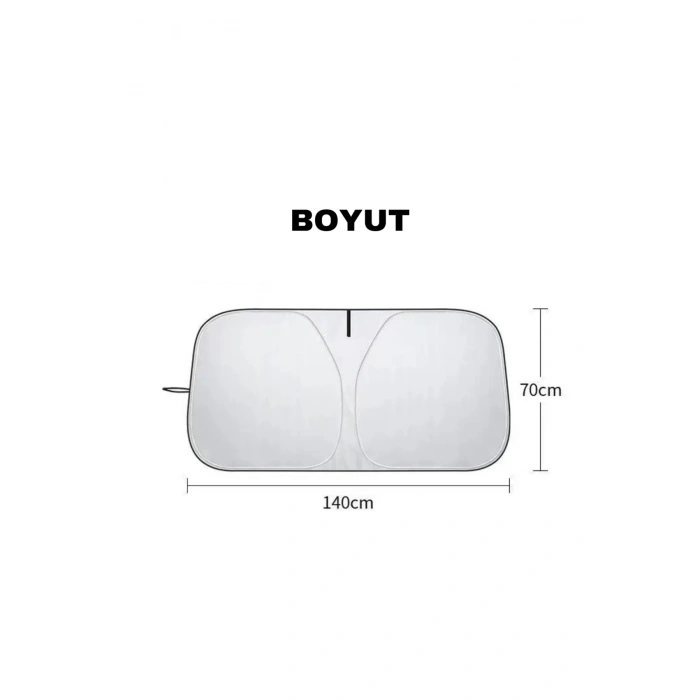 Evrensel Araba Güneşliği UV Koruma Isı Önleyici Oto Gölgelik Araç İçini Serin Tutan Güneş Koruyucu