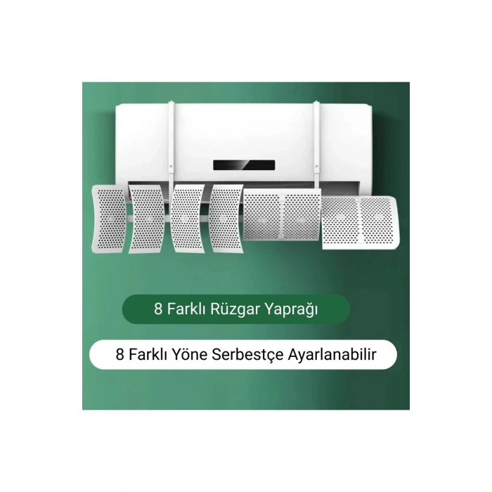 Klima Yönlendirme Aparatı 8 Parca Delme Gerektirmeyen Tüm Klimalara Uygun Split Hava Yönlendirici
