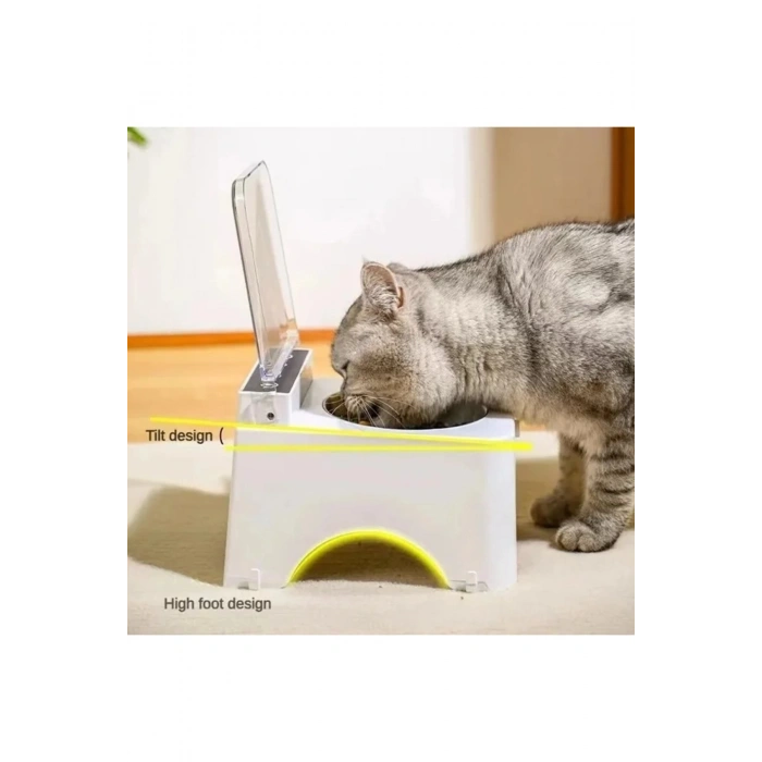 Akıllı Sensörlü Otomatik Mama Kabı Kedi İçin Hijyenik Taze Şık Besleyici Şarjlı Kedi Mama Kabı
