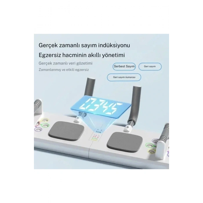 Çok Fonksiyonlu Şınav Tahtası Fitness Antrenman Seti Katlanabilir Push-Up Board İpli Şınav Tahtası