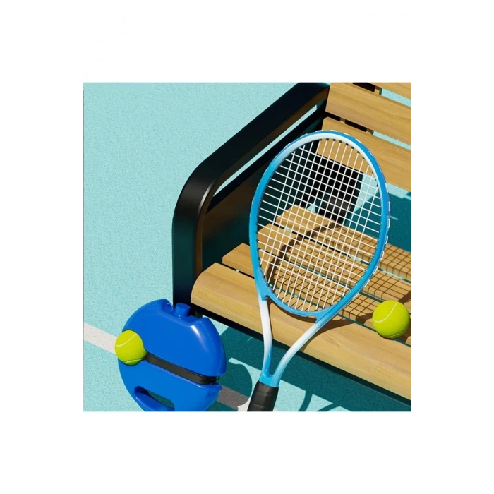 Tenis Antrenör Seti Profesyonel Elastik Halatlı Tenis Antrenman Aleti Pratik Spor Fitness Aleti