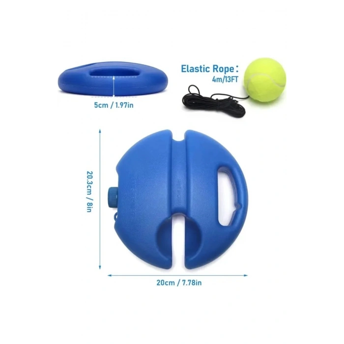 Tenis Antrenör Seti Profesyonel Elastik Halatlı Tenis Antrenman Aleti Pratik Spor Fitness Aleti