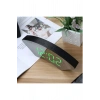 Dekoratif Masaüstü Dijital Saat Kavisli Sıcaklık Tarih ölçen Şık Usb Aynalı Led Işıklı Alarmlı Saat
