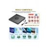 DVD 3.0 Yazıcı 7 Girişli USB Tip-C Harici CD/DVD Sürücü Windows Mac ve Laptop Fonksiyonlu Uyumlu