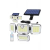 Güneş Enerjili Sensörlü 125 Solar LED Lamba Su Geçirmez Kumandalı Bahçe ve Garaj Işığı 3 Modlu Bahçe