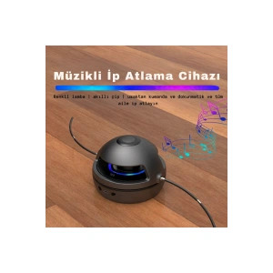 İp atlama makinesi şarjlı kumandalı bluetooth hoparlörlü  10 kademeli fitness ip atlama aleti