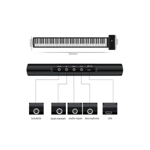 Taşınabilir Piyano 88 Tuş Dijital 128 Ritim,MIDI,USB, Eğitim Performans Desteği Dahili Hoparlör