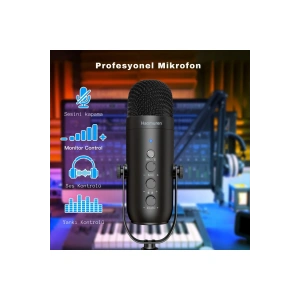 Profesyonel YouTuber Oyun Mikrofon Set Çok Amaçlı Kondenser Mikrofon TakÇalıştır Podcast Yayın Kayıt