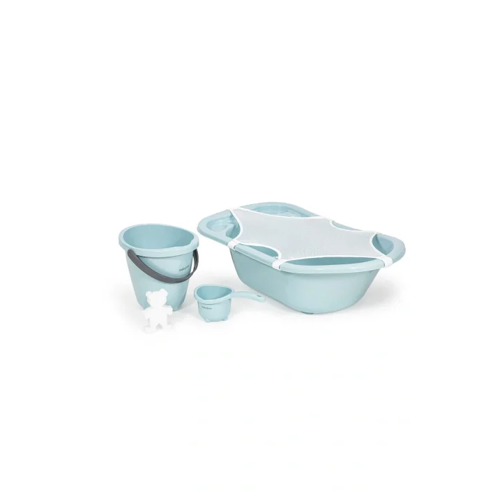Babyjem 5 Parça Bebek Banyo Küvet Seti Soft Mavi