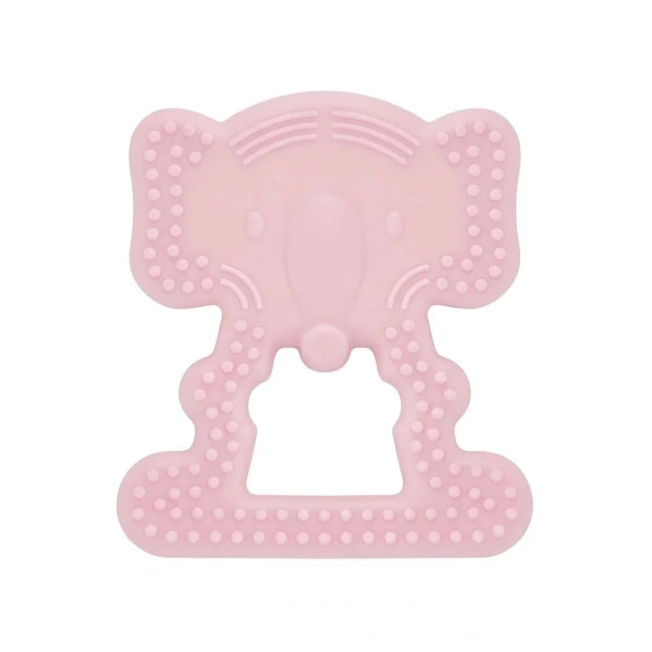 Babyjem Yumuşak Diş Kaşıyıcı Fil Pembe