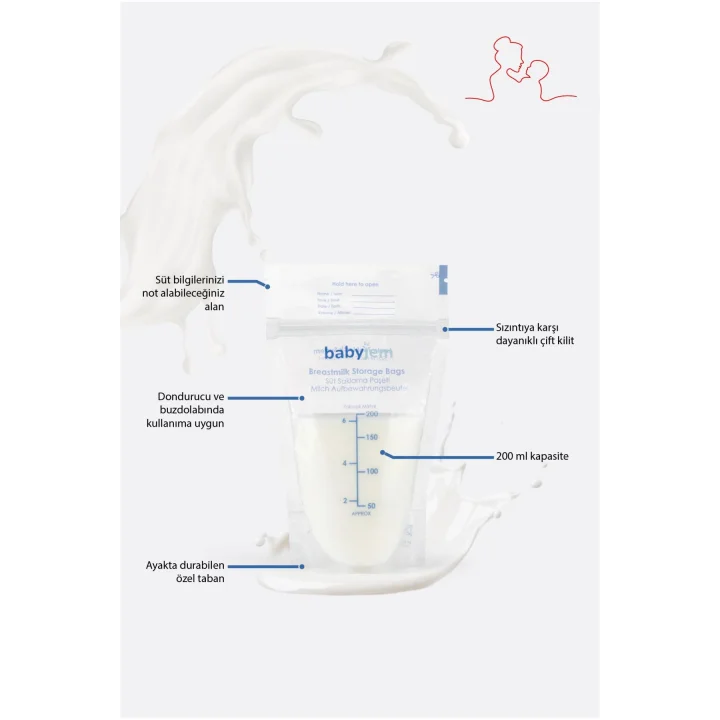 Babyjem Ultra Koruyucu Süt Saklama Poşeti 25 Adet