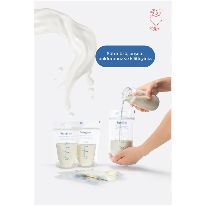 Babyjem Ultra Koruyucu Süt Saklama Poşeti 25 Adet