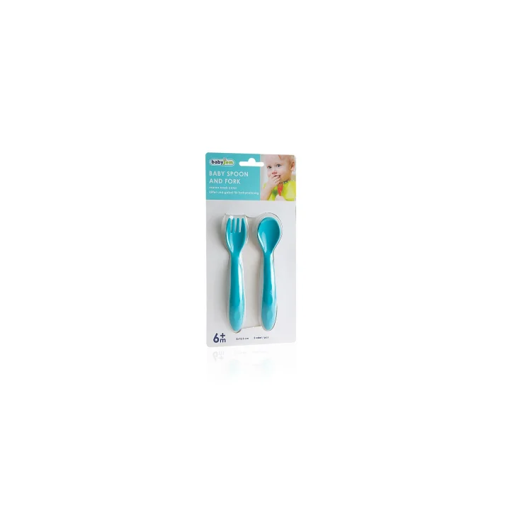 Babyjem Mama Kaşık Çatal Takımı- Mavi