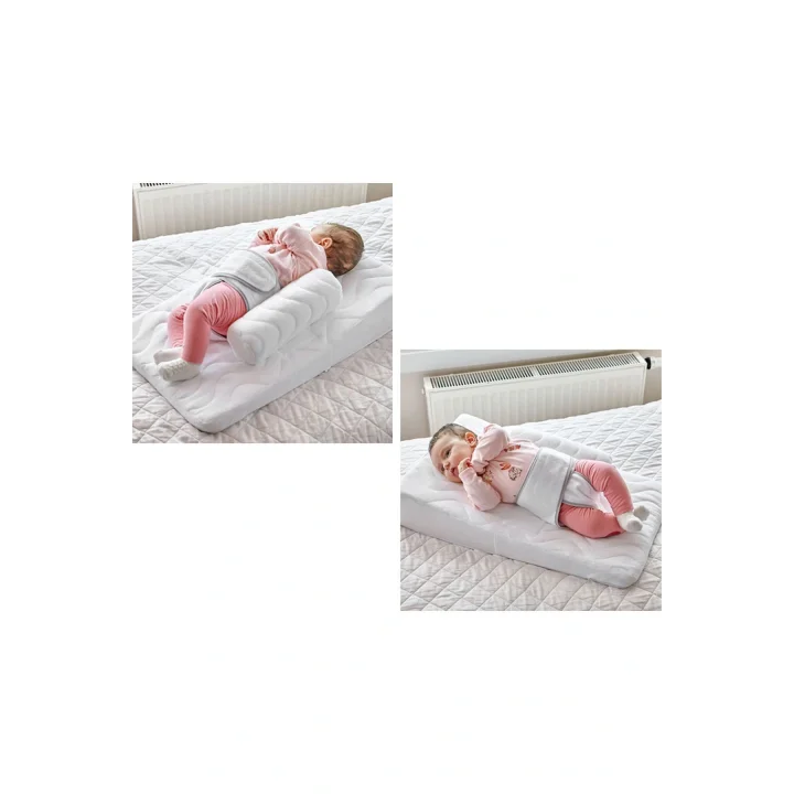 Babyjem Bebek Reflü Yastığı Beyaz / Kemerli