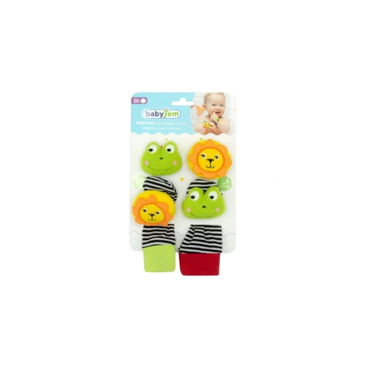 Babyjem Sevimli Arkadaşlarım Çorap Ve Bileklik Aslan & Kurbağa