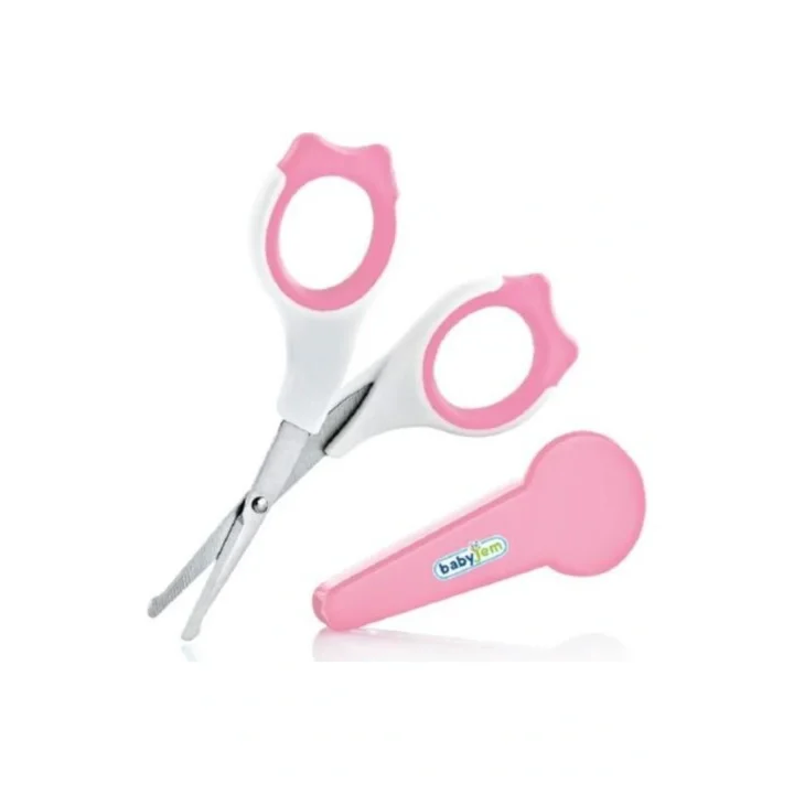 Babyjem Koruyucu Kılıflı Bebek Tırnak Makası Pembe
