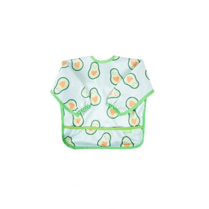Babyjem Baskılı Blw Kollu Mama Önlüğü Avakado Desen