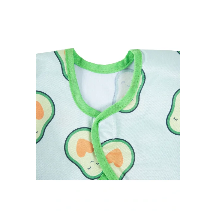 Babyjem Baskılı Blw Kollu Mama Önlüğü Avakado Desen