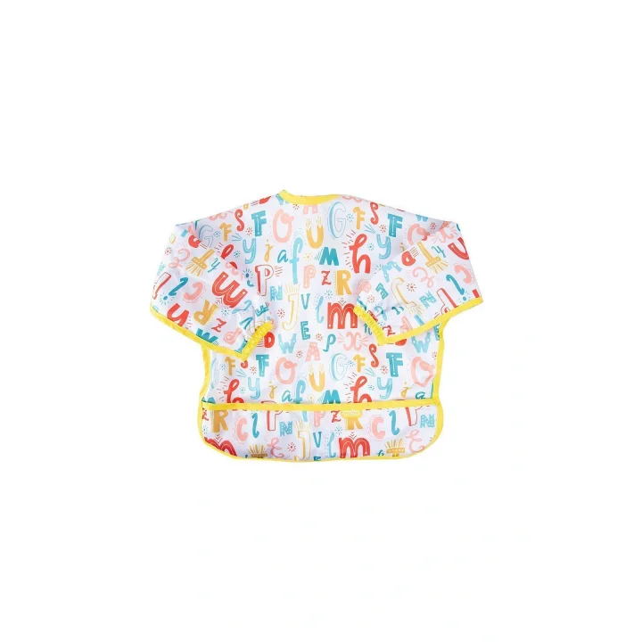 Babyjem Baskılı Blw Kollu Mama Önlüğü Harf Desen