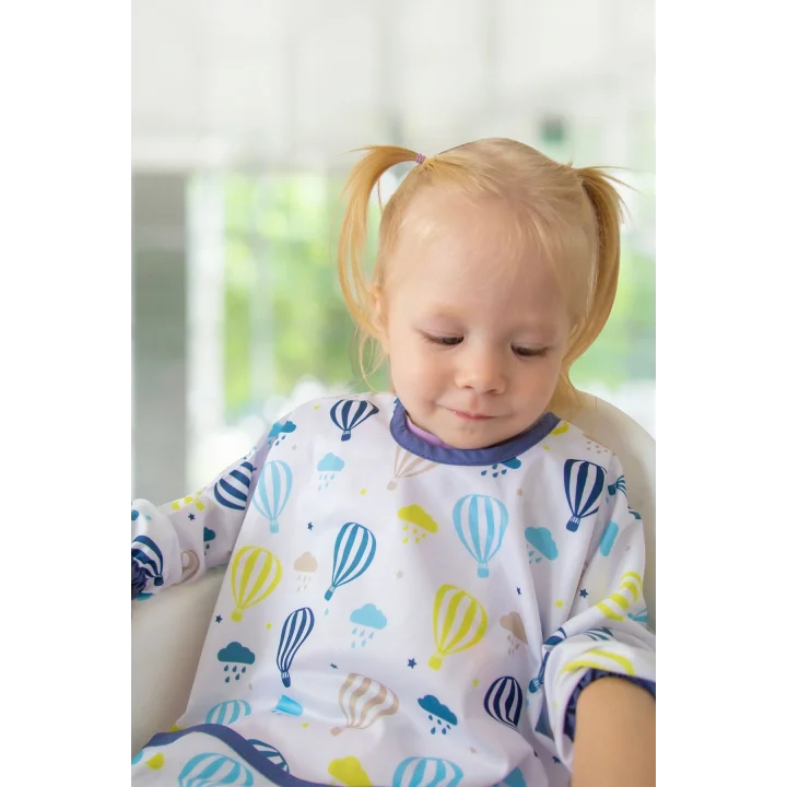 Babyjem Baskılı Blw Kollu Mama Önlüğü Balon Desen
